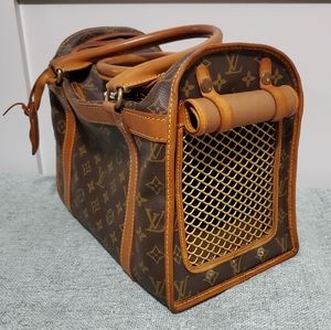 Authentic Louis Vuitton Monogram Sac  Chien 40 dog carrier